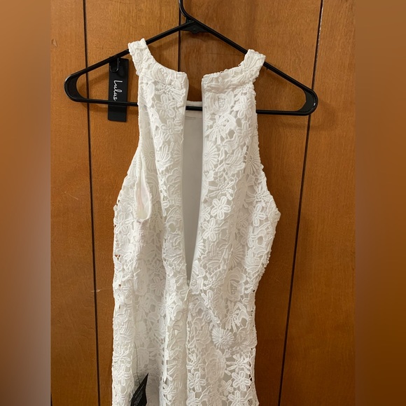 NWT Lulu’s white lace floral mini dress size small - Picture 8 of 11